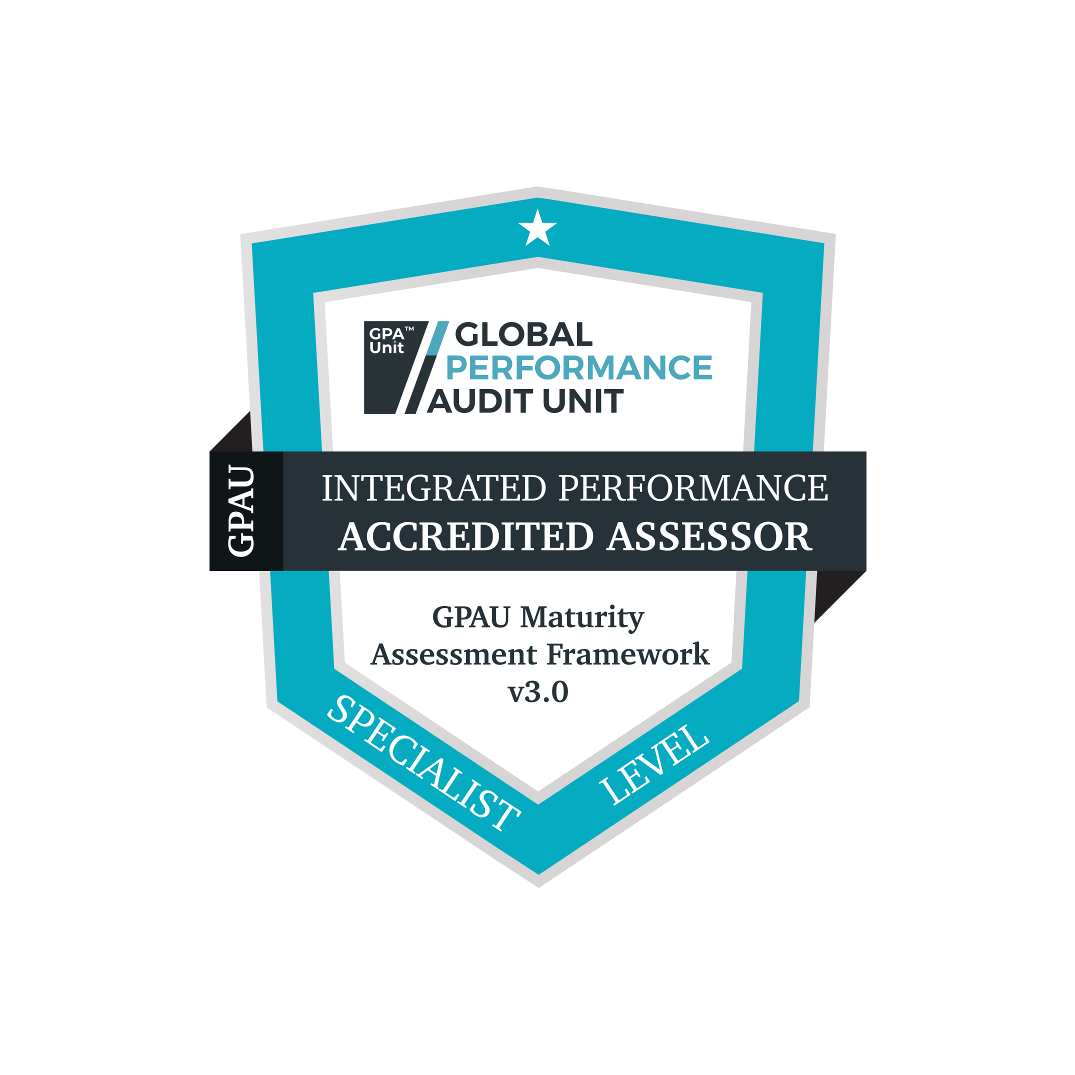 Integrated Performance Specialist Level accredited assessor badge