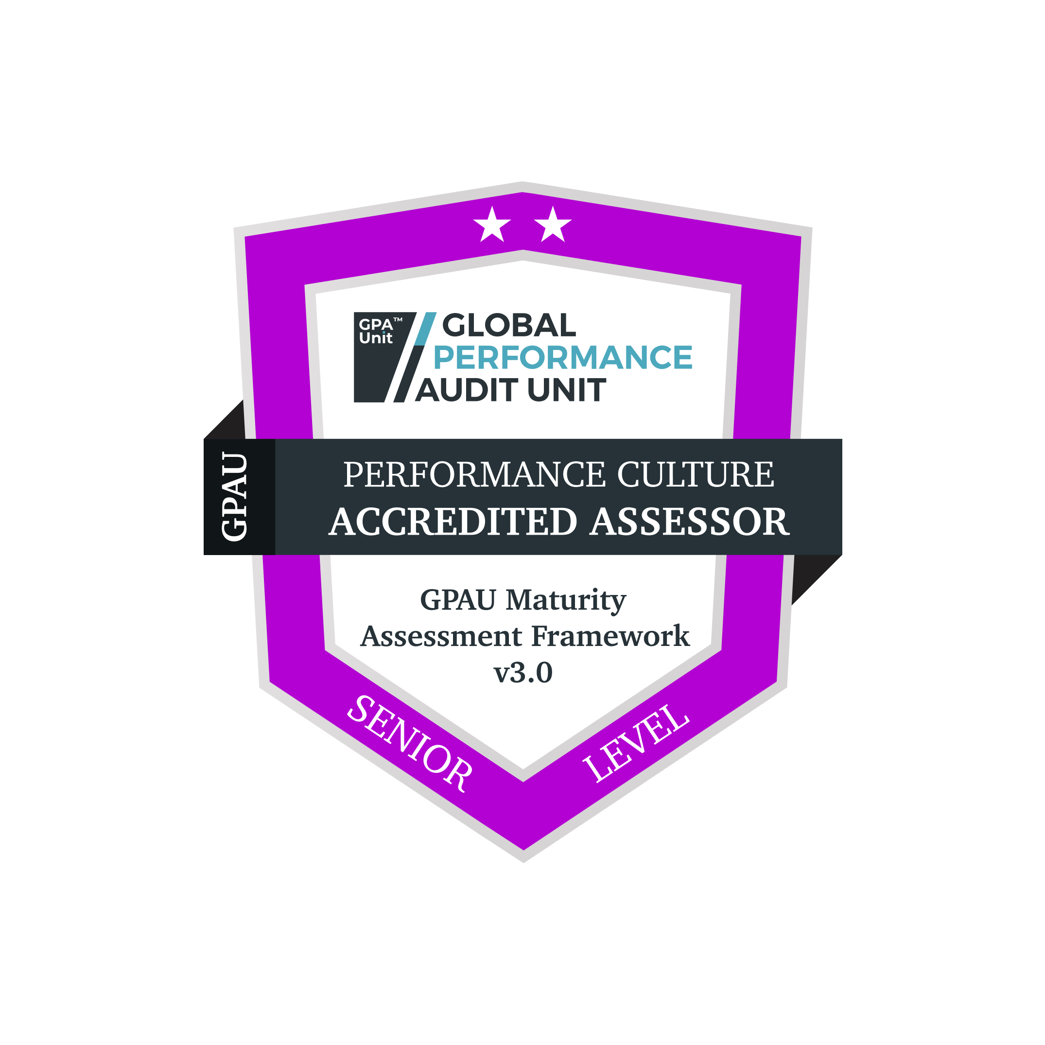 Performance Culture Senior Level accredited assessor badge
