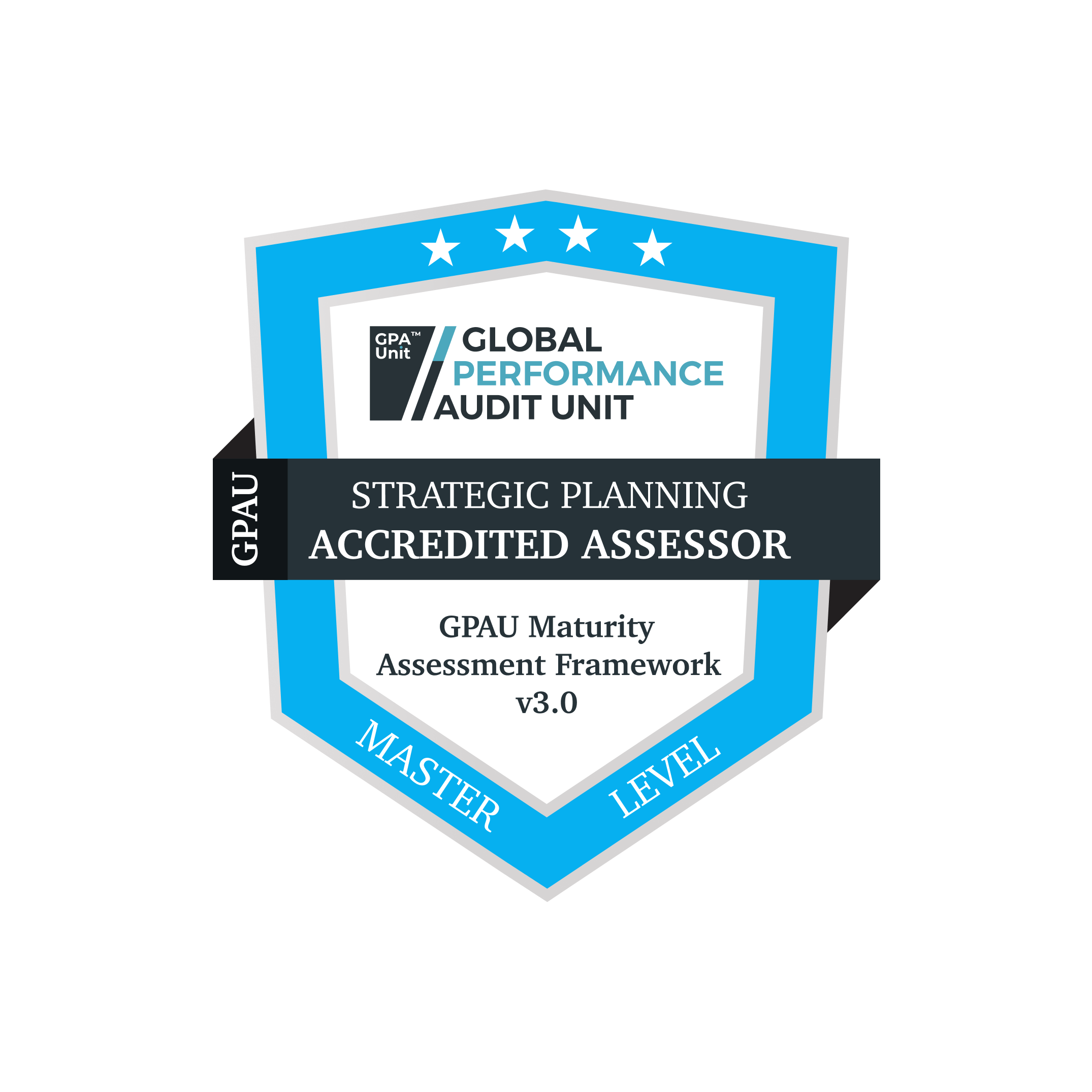 Strategic Planning Master Level accredited assessor badge