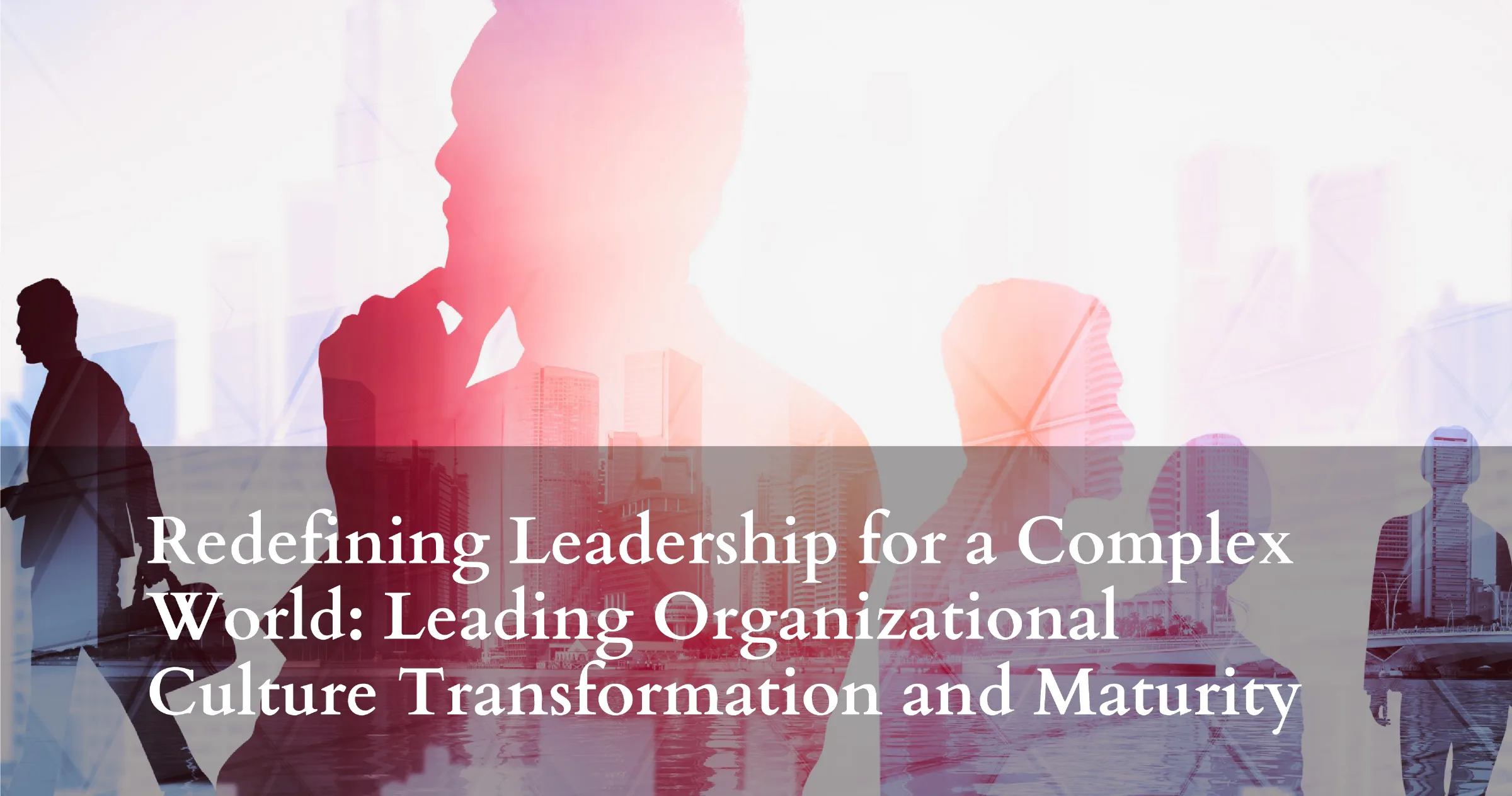 Redefining Leadership for a Complex World: Leading Organizational Culture Transformation and Maturity