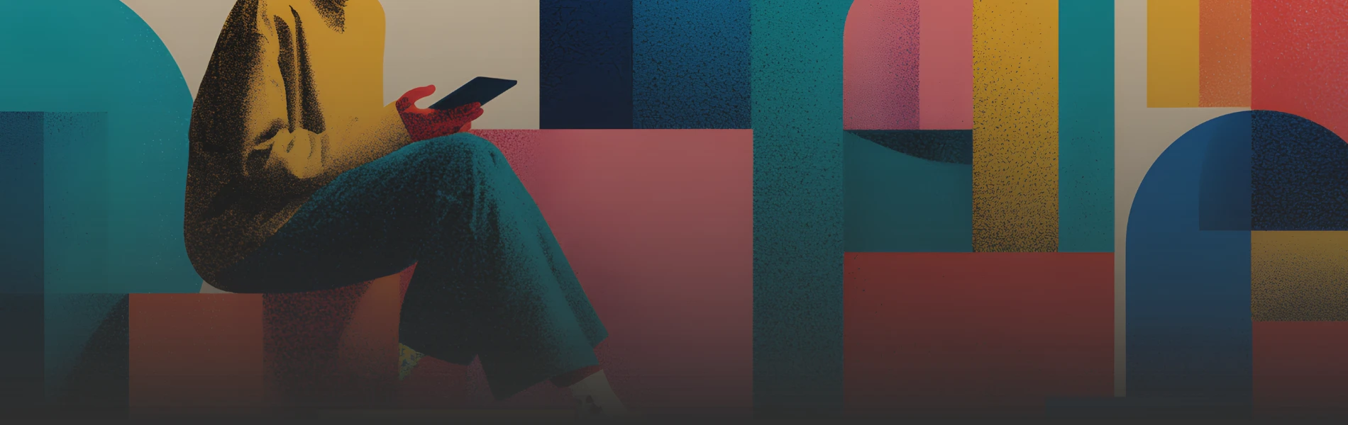 Abstract background with bokeh lights